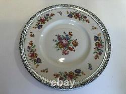 Prelude China Dinner Plate withSterling Silver Rim, International Silver, 11 3/8