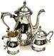 Prelude By International Sterling Silver Tea Coffee Pot Set Creamer Sugar 925