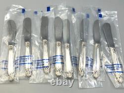 Prelude by International Sterling Silver set of 8 Butter Spreaders 5.75, NEW