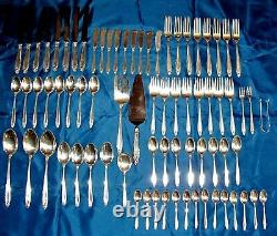 Prelude by International sterling silver flatware for 8 76 pieces. 2186 grams