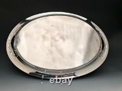 Prelude chased by International Sterling Silver, large Waiter with Handles 22.5