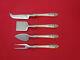 Queen's Lace By International Sterling Silver Cheese Serving Set 4pc Hhws Custom