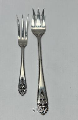 Queen's Lace International Sterling, 62 Pc Flatware Set With Naken's TP Chest