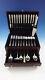 Queen's Lace By International Sterling Silver Flatware Set 12 Service 55 Pieces