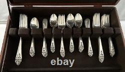 Queen's Lace by International Sterling Silver Flatware Set Service 85 pcs Dinner