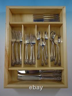 Queens Lace by International Sterling Silver Flatware Set Service 36 Pieces