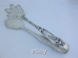 Rare Sterling Silver INTERNATIONAL Sandwich Serving Tongs FRONTENAC 1903