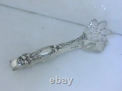 Rare Sterling Silver INTERNATIONAL Sandwich Serving Tongs FRONTENAC 1903