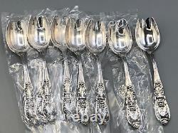 Richelieu by International Sterling Silver set of 8 Ice Cream Forks 5.75