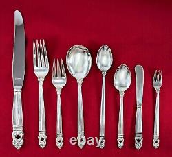 Royal Danish INTERNATIONAL Sterling Silver Flatware Set 104 pcs Service for 12