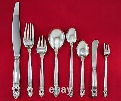 Royal Danish INTERNATIONAL Sterling Silver Flatware Set 104 pcs Service for 12