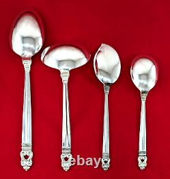 Royal Danish INTERNATIONAL Sterling Silver Flatware Set 104 pcs Service for 12