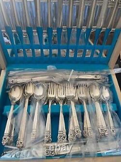 Royal Danish Sterling Silver Flatware 4 Settings With 5 Pieces Place Size