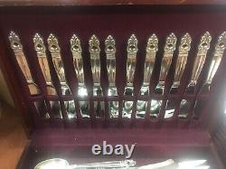 Royal Danish Sterling Silver Flatware Set 76 Pieces Service for 12 Great Cond