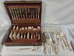 Royal Danish by International Sterling 131 pieces Service for 12 with Chest