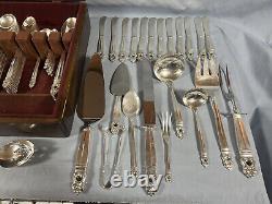 Royal Danish by International Sterling 131 pieces Service for 12 with Chest
