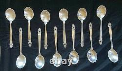 Royal Danish by International Sterling Silver 72 piece service for 12