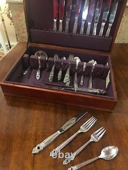 Royal Danish by International Sterling Silver Flatware Set Service 49 Pieces