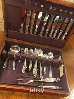 Royal Danish by International Sterling Silver Flatware Set Service 49 Pieces