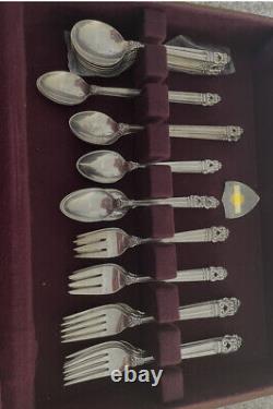 Royal Danish by International Sterling Silver Flatware Set Service 58 Pieces