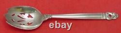 Royal Danish by International Sterling Silver Serving Spoon Pierced Orig 8 1/2
