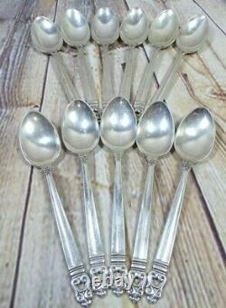 Royal Danish by International Sterling Silver Tea Spoons Set of 11