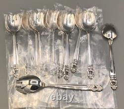 Royal Danish by International Sterling Silver set of 12 Ice Cream Forks 5 5/8