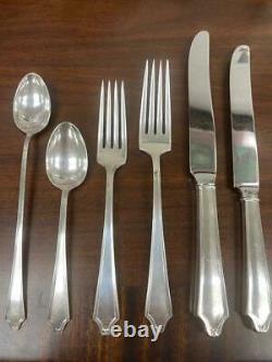 STERLING SILVER 6pc dinner place setting by International Sterling MINUETS-427