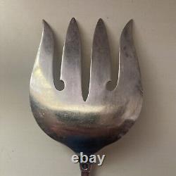 STERLING SILVER INTERNATIONAL ROYAL DANISH FISH SERVING FORK 9 110g + Knives