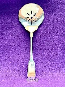 STERLING SILVER International 1810 TOMATO SERVER Flower Sun Design 8 Inches VTG