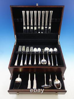 Serenity by International Sterling Silver Flatware Set 8 Service 60 pieces