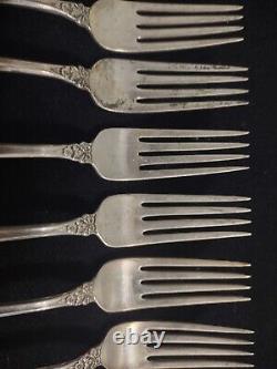 Set 12 International Prelude Sterling Silver Dinner Forks 7-1/4'' (lot 406)