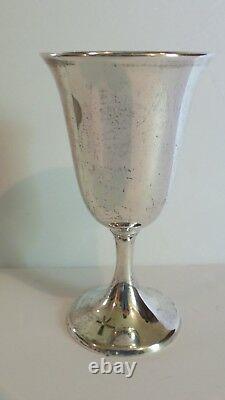 Set/8 INTERNATIONAL Sterling Silver Goblets #661, 1100 Grams