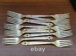 Set of 10 International Sterling Royal Danish Silver 7 5/8'' Dinner Forks