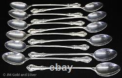 Set of 12 International Sterling Silver Joan of Arc Iced Tea Spoons