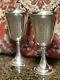 Set Of 2sterling Silver Lord Saybrook International Wine Water Goblets Cups
