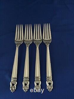 Set of 2 International Royal Danish Sterling 7-1/8 Dinner Fork
