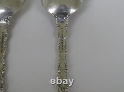 Set of 2 International Sterling Silver Serving Spoons