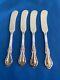 Set Of 4 International Sterling Silver Butter Spreaders 5 3/4wild Rose No Mono