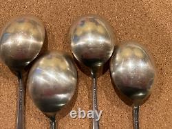 Set of 4 International Sterling Silver Pine Tree Cream Soup Spoons 5 7/8