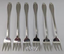 Set of 6 International Sterling Silver New Margaret Seafood / Cocktail Forks