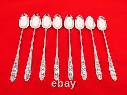 Set of 6 International Sterling Silver Wedgwood Iced Tea Spoons SN-7