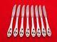 Set Of 8 International Sterling Silver Silver Iris Place Knives Oh-6