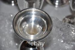 Set of 8 Sterling Silver Lord Saybrook International Wine Water Goblets Cups