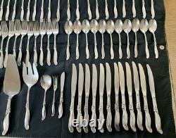 Silver Melody by International Sterling Flatware Service 55 Pieces 121oz