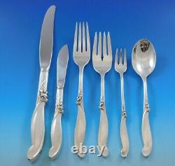 Silver Melody by International Sterling Silver Flatware Set for 12 Service 82 pc