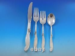 Silver Melody by International Sterling Silver Flatware Set for 12 Service 82 pc