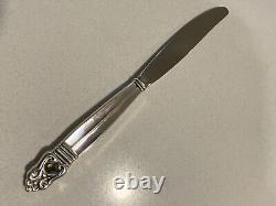 Six 6 INTERNATIONAL Royal Danish Sterling Silver 9 Dinner Knife EXCELLENT