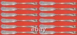 Spring Glory by International Sterling Silver Butter Spreader FH Set 12 pcs