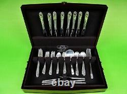 Spring Glory by International Sterling Silver Flatware 50 pieces set. Ser, for 8